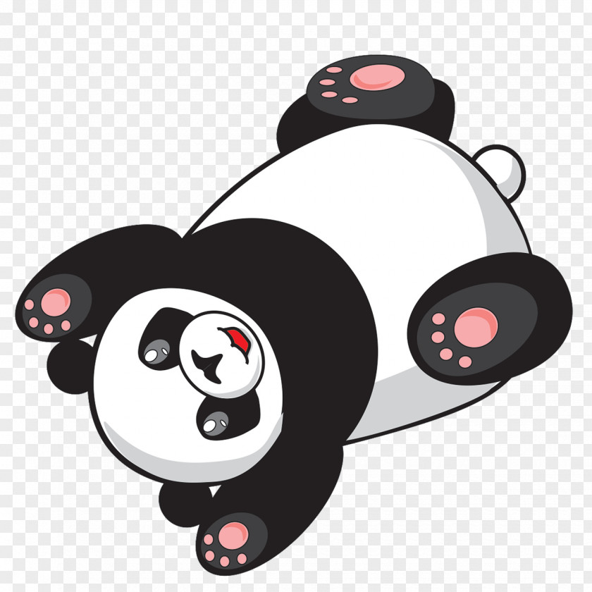 Naughty Panda Giant Bear Red Cartoon Clip Art PNG