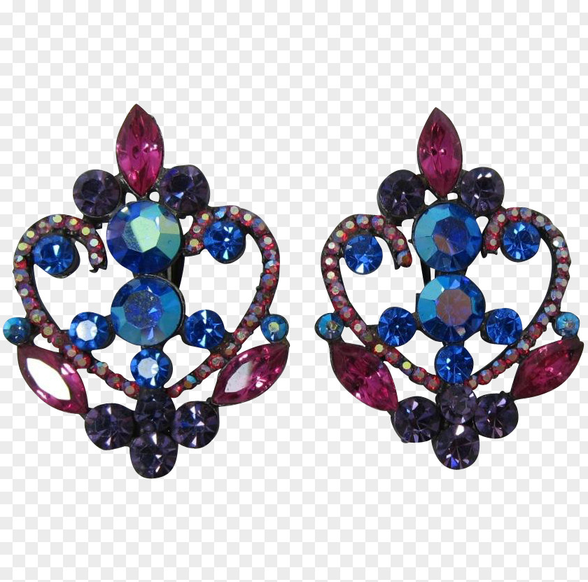 Sapphire Earring Cobalt Blue Body Jewellery PNG