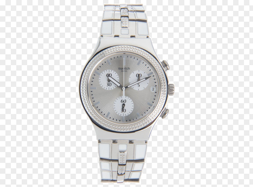 Circular Fringe Silver Watch Strap Product Design PNG