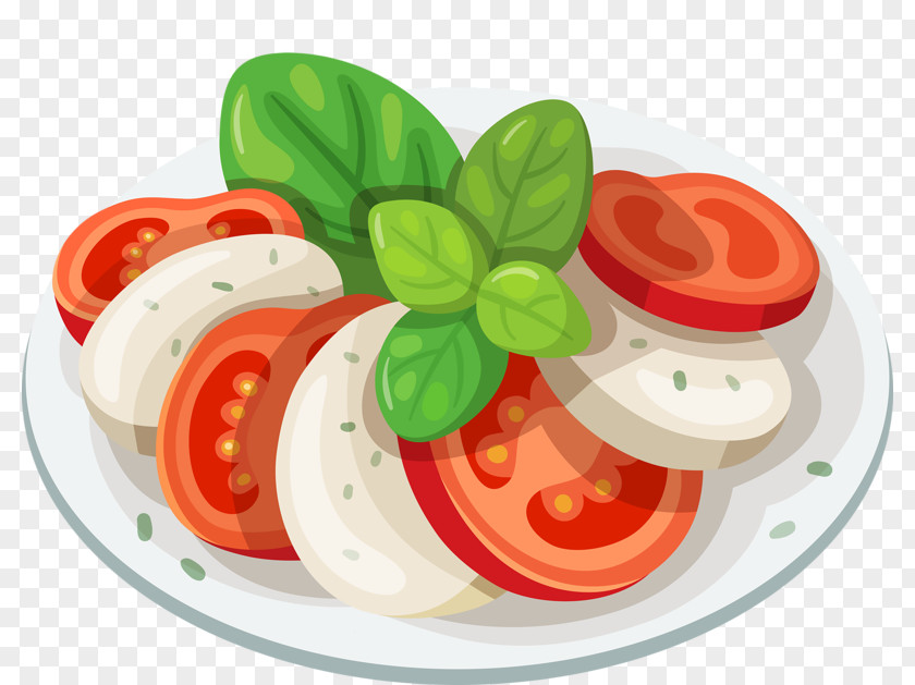 Delicious Fruit Plate Italian Cuisine Pasta Fast Food Caprese Salad PNG