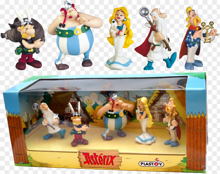 Figurine Obelix Asterix Assurancetourix Getafix PNG