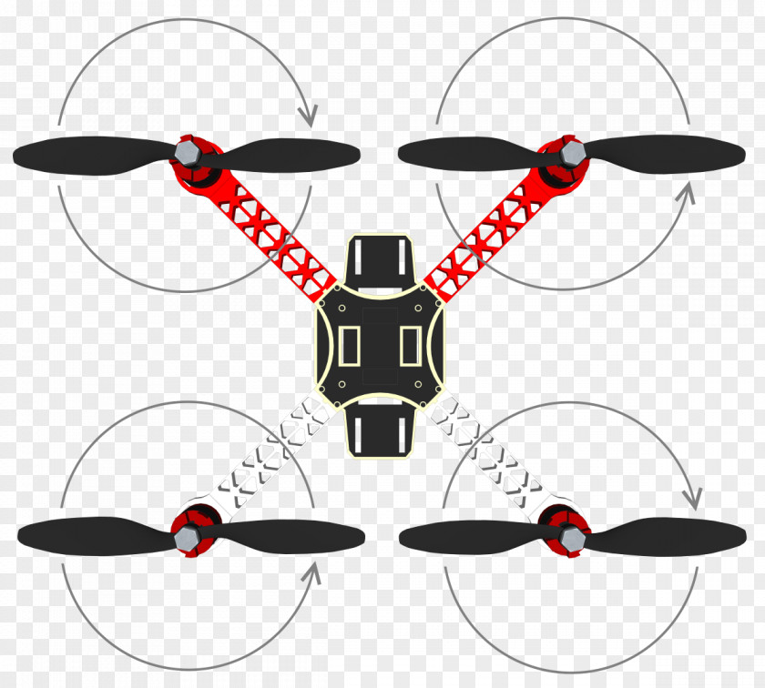 Quadcopter Flight Dynamics Propeller Clip Art PNG