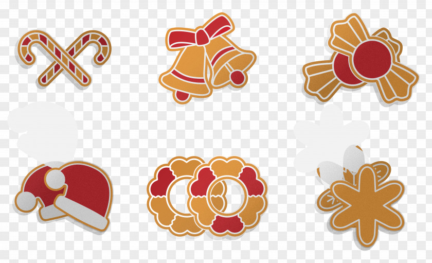 Retro Christmas Icons Lebkuchen PNG