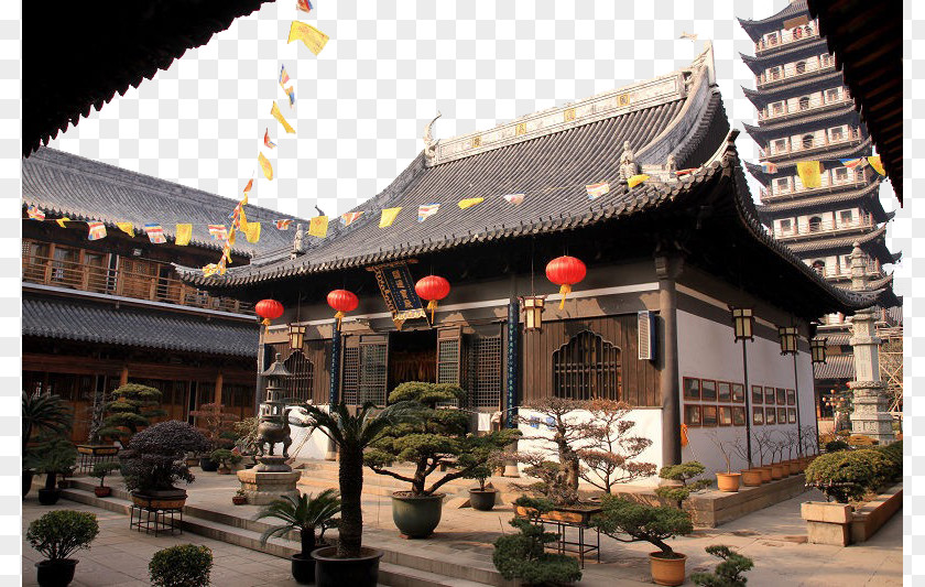 Shanghai Ancient Town Zhenru Temple Longhua Zhenruzhen Residential District Jiading Shinto Shrine PNG