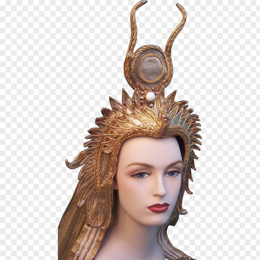 Silver Crown Cleopatra Headpiece Headgear Headband PNG