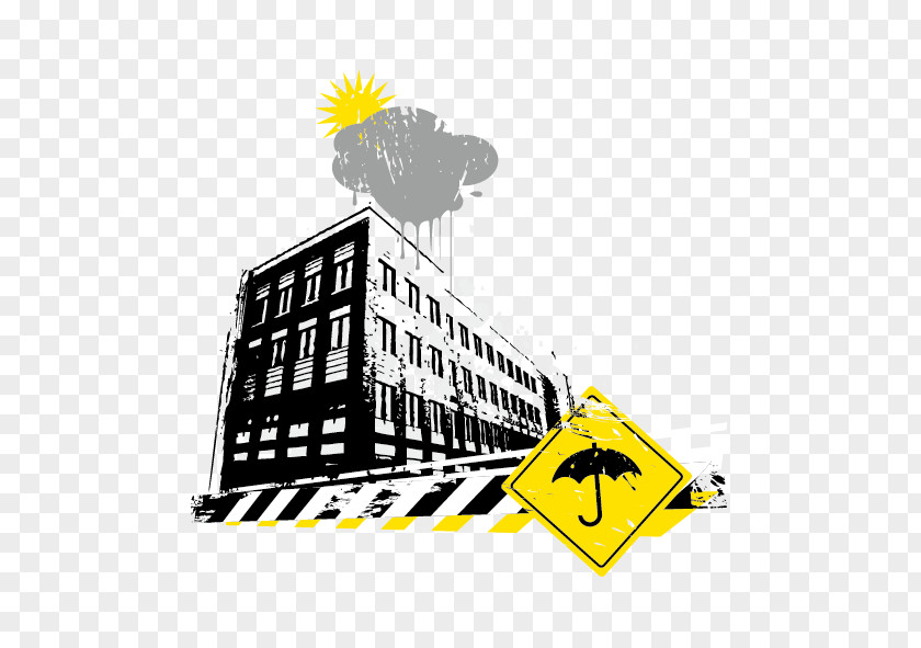 Vector Construction And Sun Rain Illustration PNG