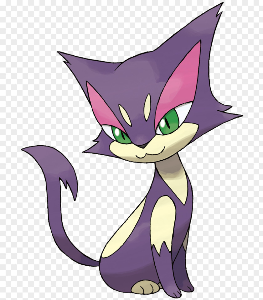 Yellow Cat Pokemon Pokémon Adventures Purrloin Liepard Black & White PNG