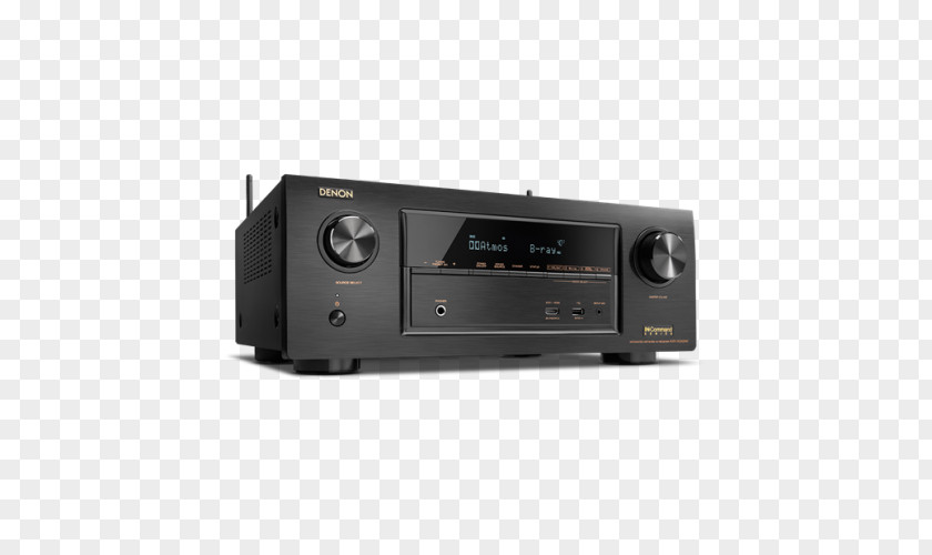 Denon AV Receiver Dolby Atmos 4K Resolution Home Theater Systems PNG