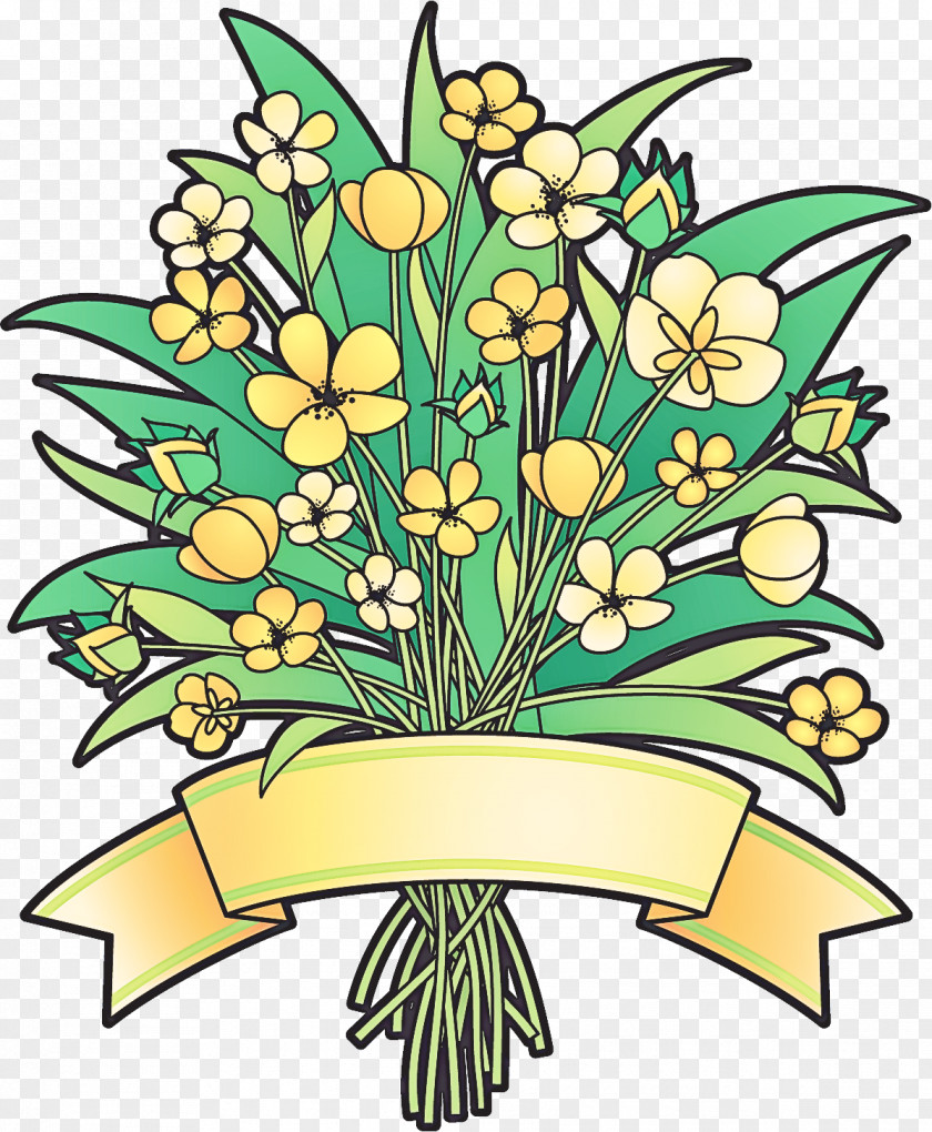 Flowerpot Floral Design PNG