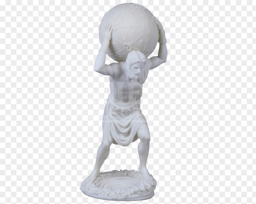 Greek Statue Atlas Shrugged Titan Mythology Figurine PNG