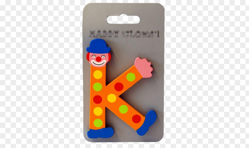 Happy Clown Toy Letter PNG