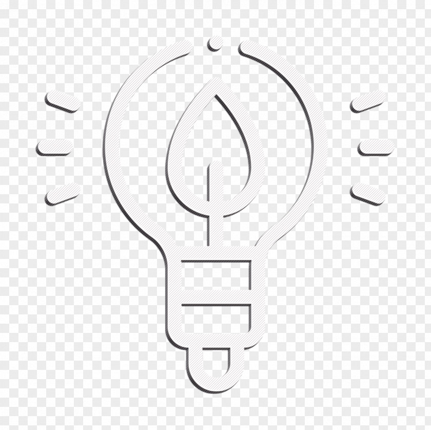 Light Bulb Icon Leaf Sustainable Energy PNG