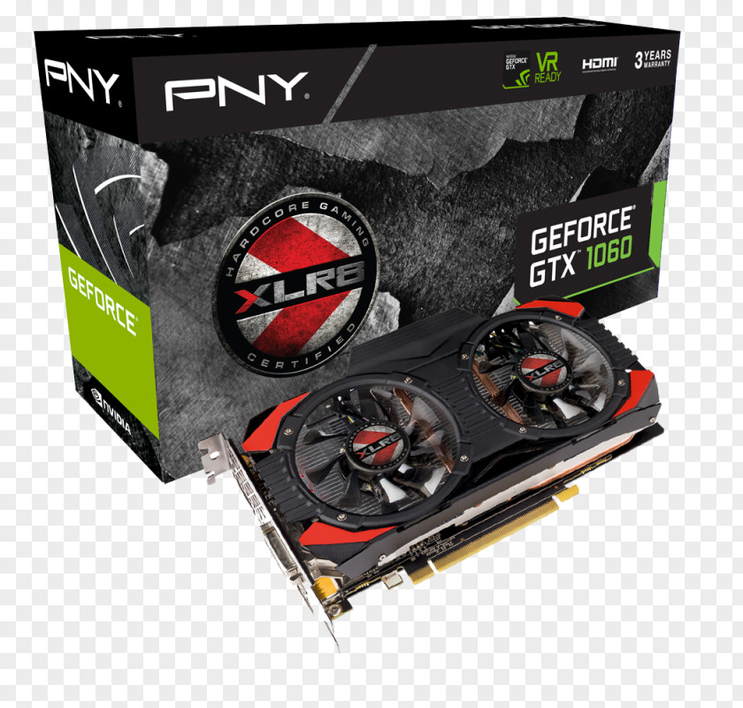 Nvidia Geforce Gtx 1060 Graphics Cards & Video Adapters NVIDIA GeForce GTX 1050 Ti PNY XLR8 OC GAMING 6GB GDDR5 英伟达精视GTX PNG