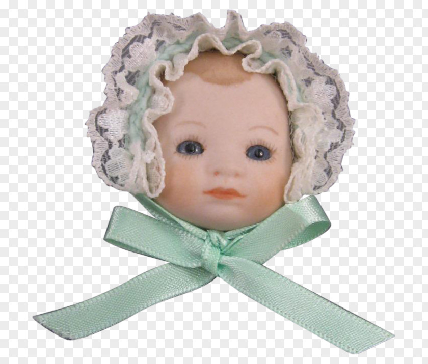 Porcelain Doll Figurine Turquoise PNG