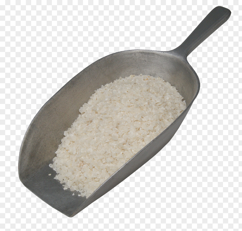Rice Grains Fleur De Sel Spoon White PNG