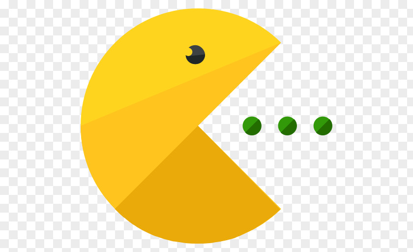 A Yellow Pac-Man Icon PNG