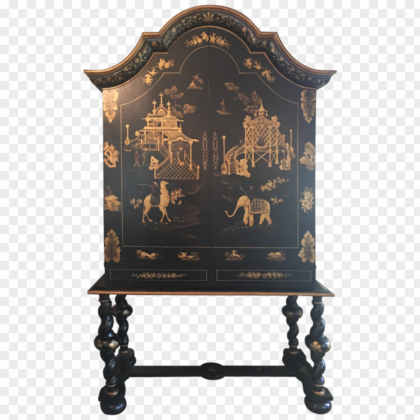 Chinoiserie Antique Furniture Chinese Lacquer PNG