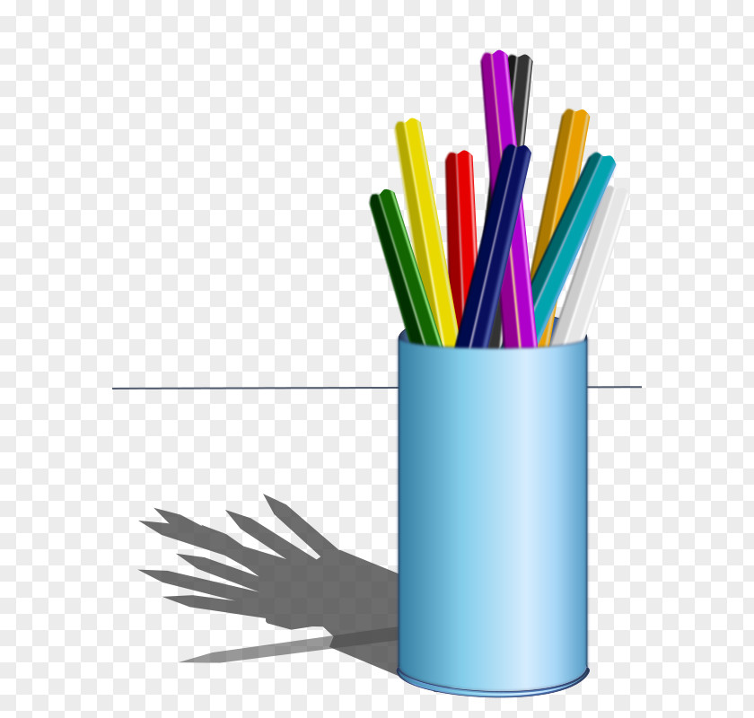 Color Pencil Colored Drawing Public Library PNG