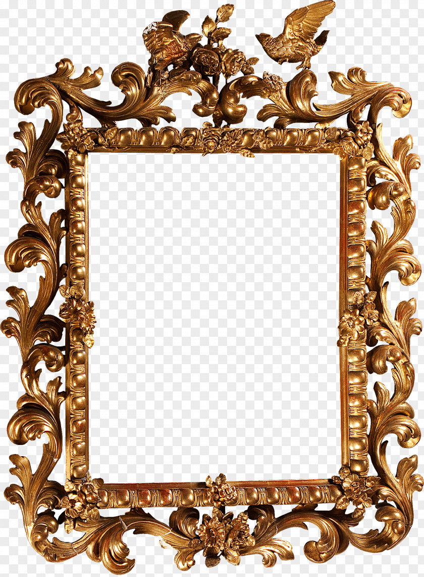 Gold Frame Picture Frames Clip Art PNG