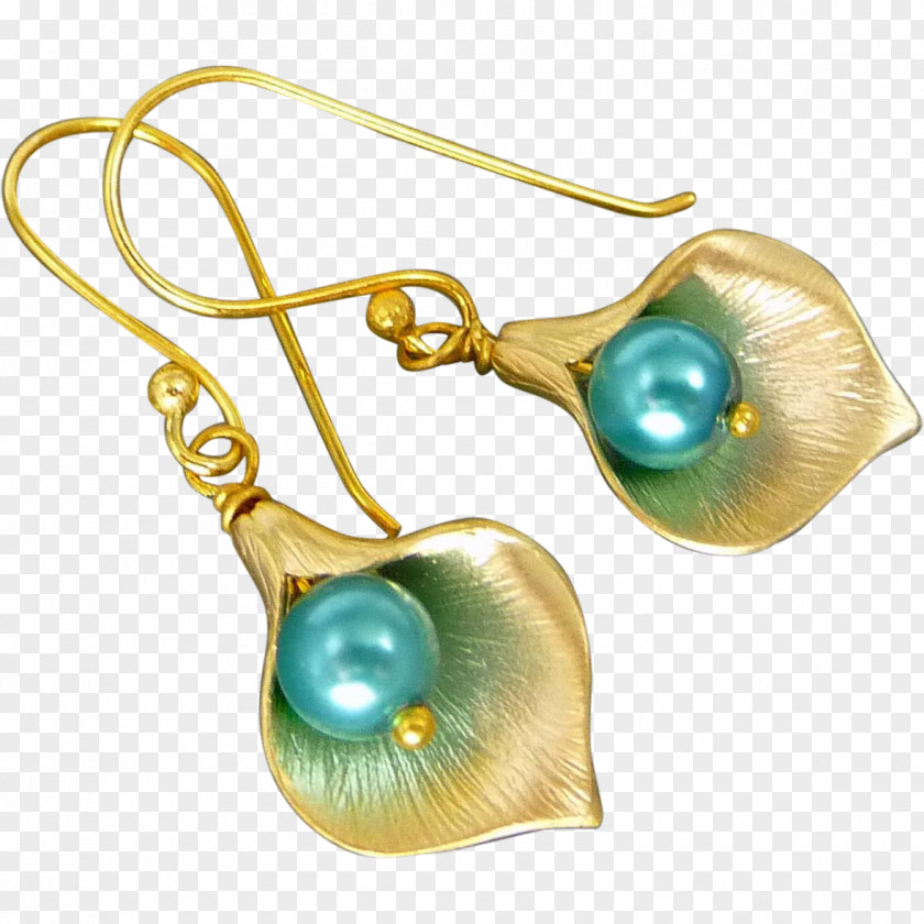 Jewellery Pearl Earring Turquoise Body PNG