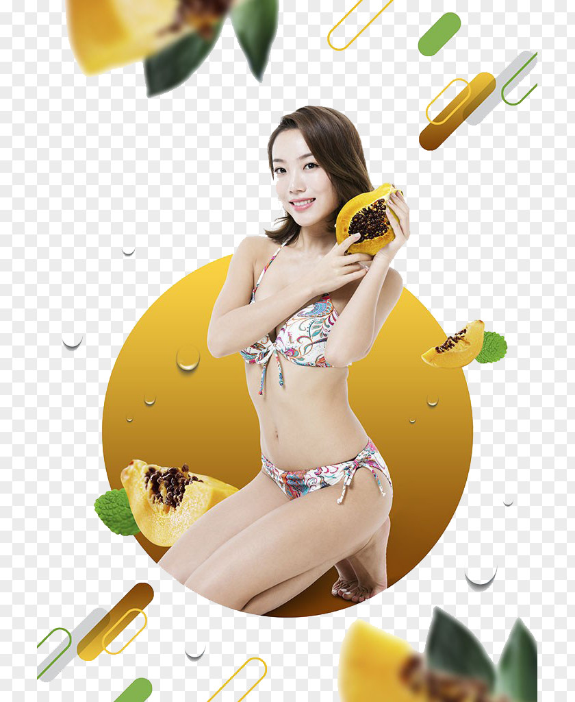 Ladies Take Papaya Fruit Melon PNG