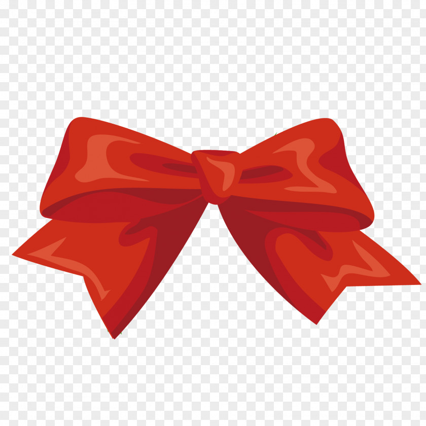 Vector Red Bow Ribbon PNG