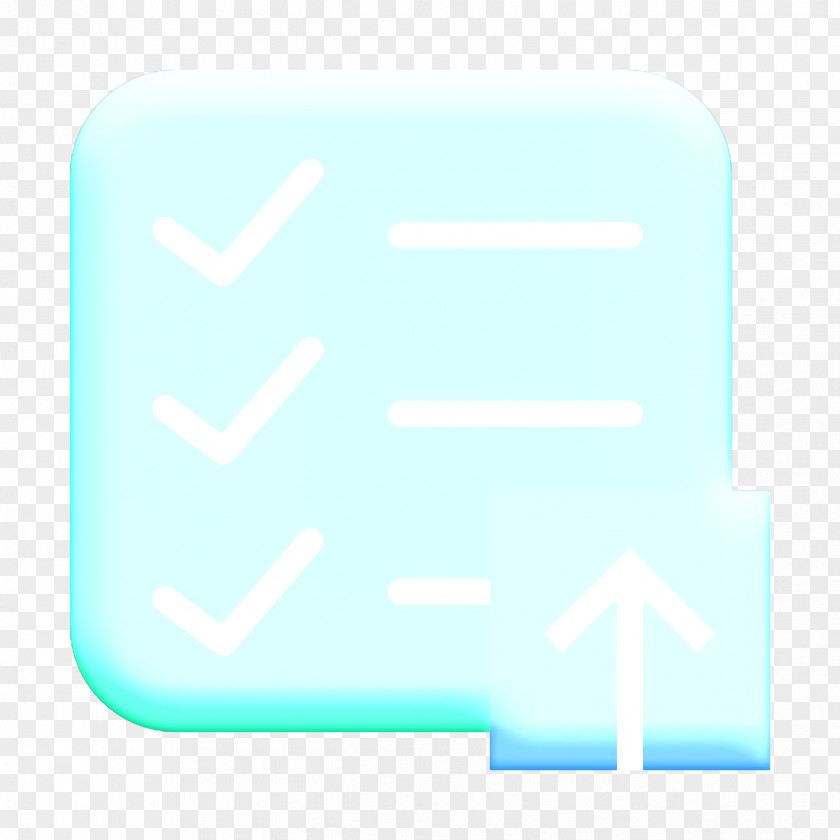 Azure Teal Interaction Assets Icon List PNG