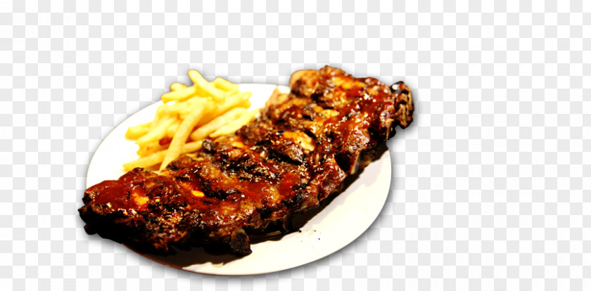 Barbecue French Fries Ribs Affy's Grilling PNG
