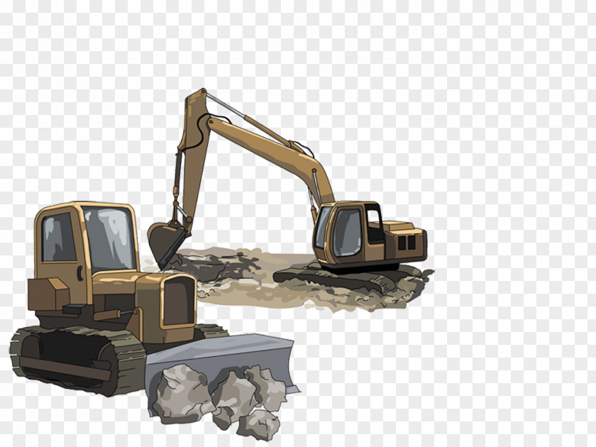 Bulldozer Heavy Machinery Earthworks Architectural Engineering PNG