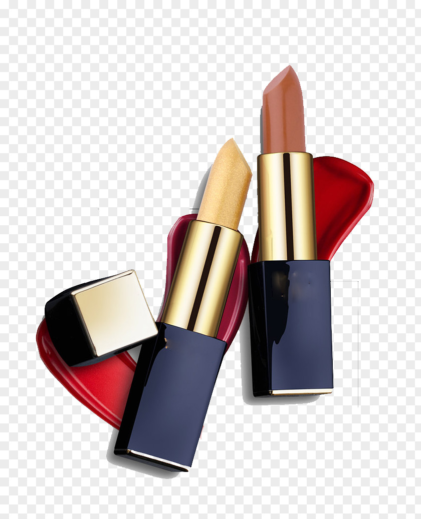Gold Lipstick Material Cosmetics Pomade PNG
