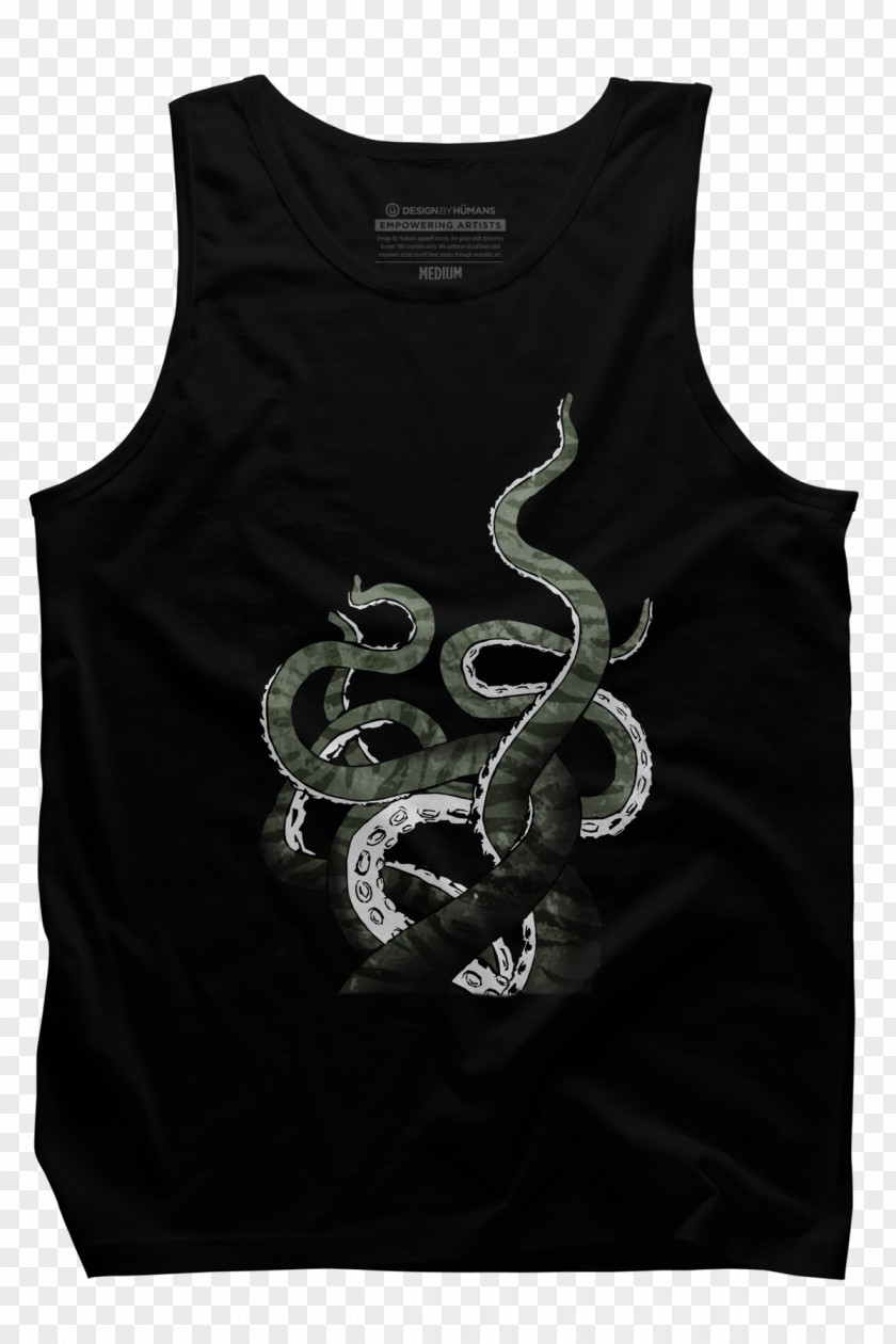 Octopus T-shirt Sleeveless Shirt Outerwear PNG