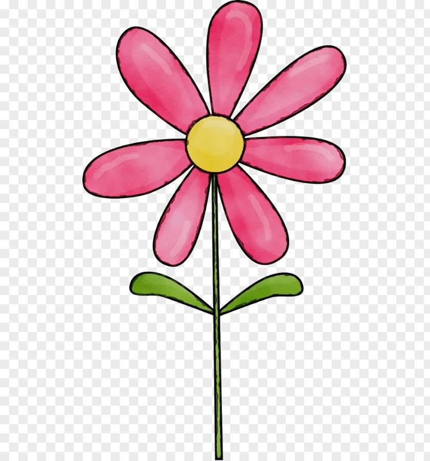 Plant Stem Wildflower Petal Clip Art Pink Flower PNG