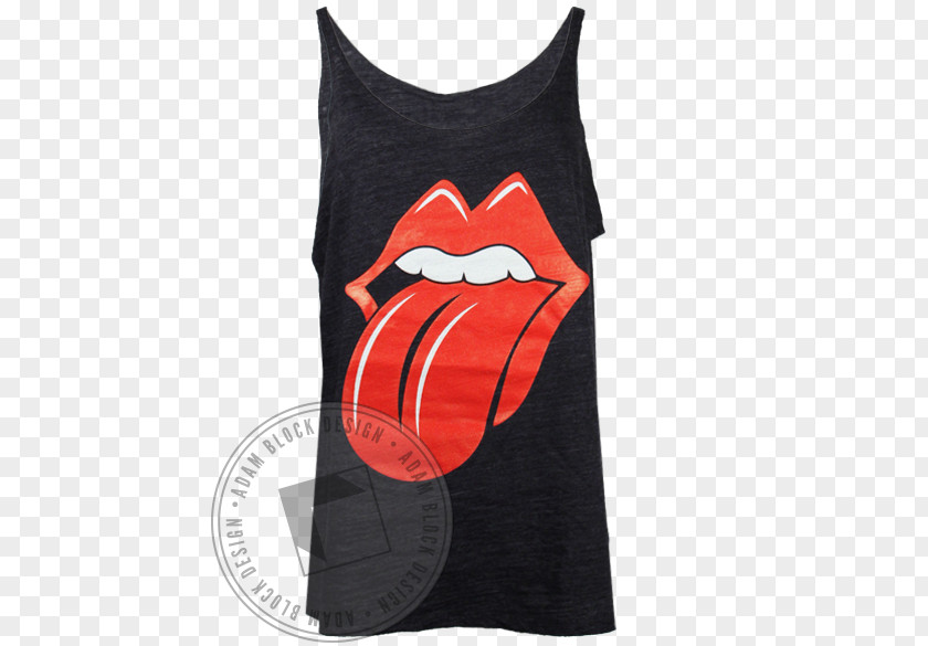 Rolling Stones Lips T-shirt Sleeve Neck Outerwear Font PNG