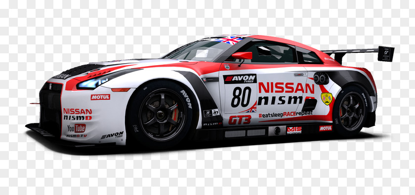 Audi Nissan GT-R R8 LMS (2016) Sports Car Racing RaceRoom PNG