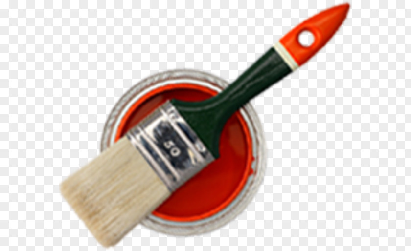 Cans Oil Paint Paintbrush Primer PNG