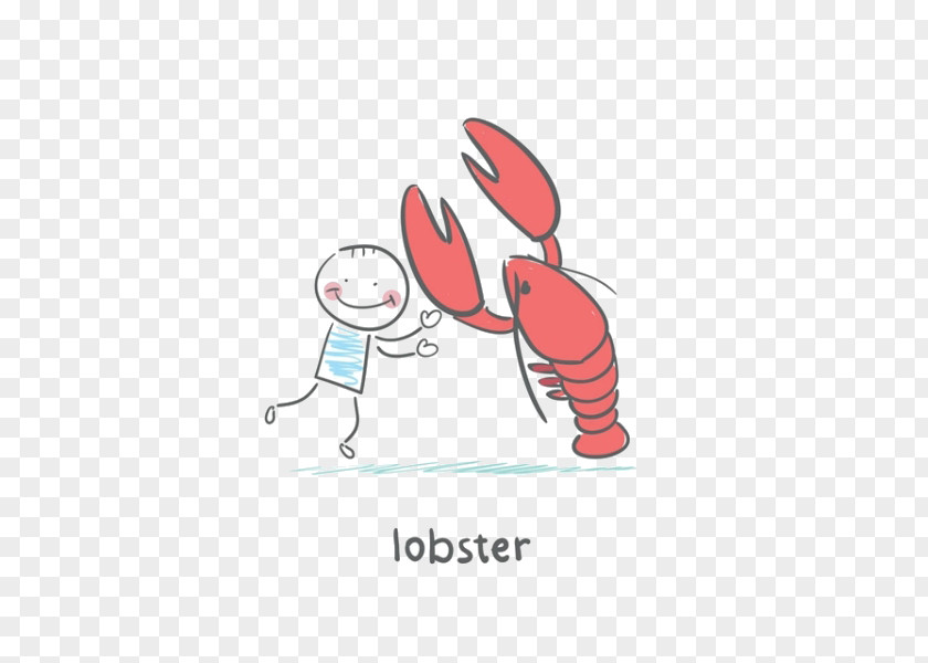 Cartoon Lobster Boy Photography Illustration PNG
