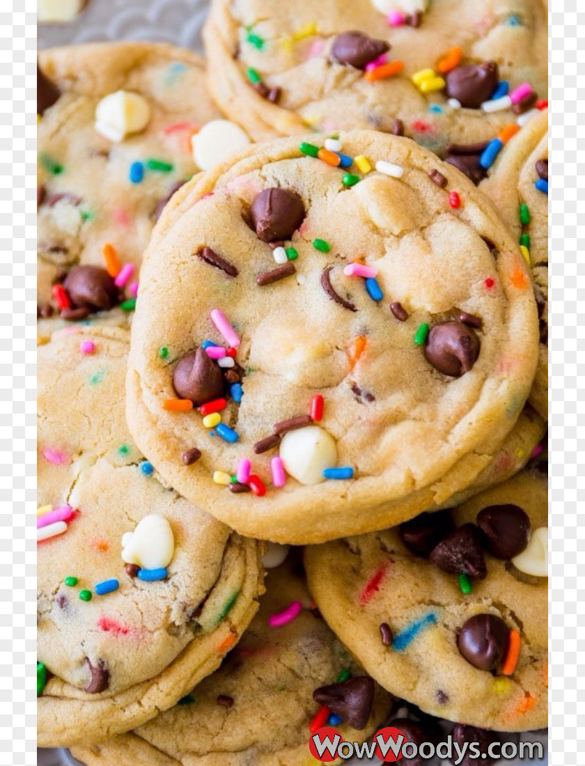 Cookie Chocolate Chip Confetti Cake Snickerdoodle Biscuits Recipe PNG