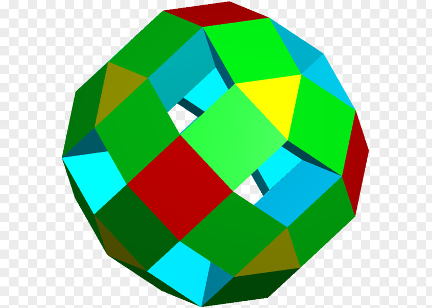 Face Expanded Cuboctahedron Polyhedron Expansion Net PNG