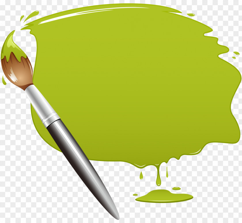 Oil Paint Brushes Vector Graphics Clip Art Image PNG