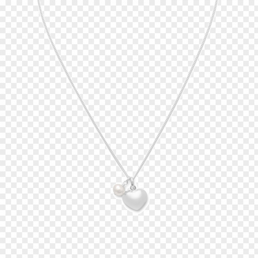 Pearl Necklace Locket Silver Jewellery PNG