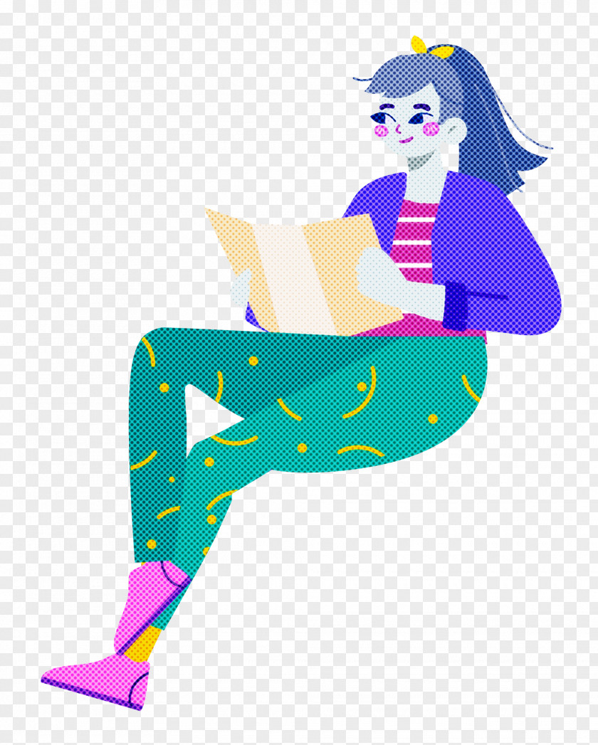 Sitting Girl Lady PNG