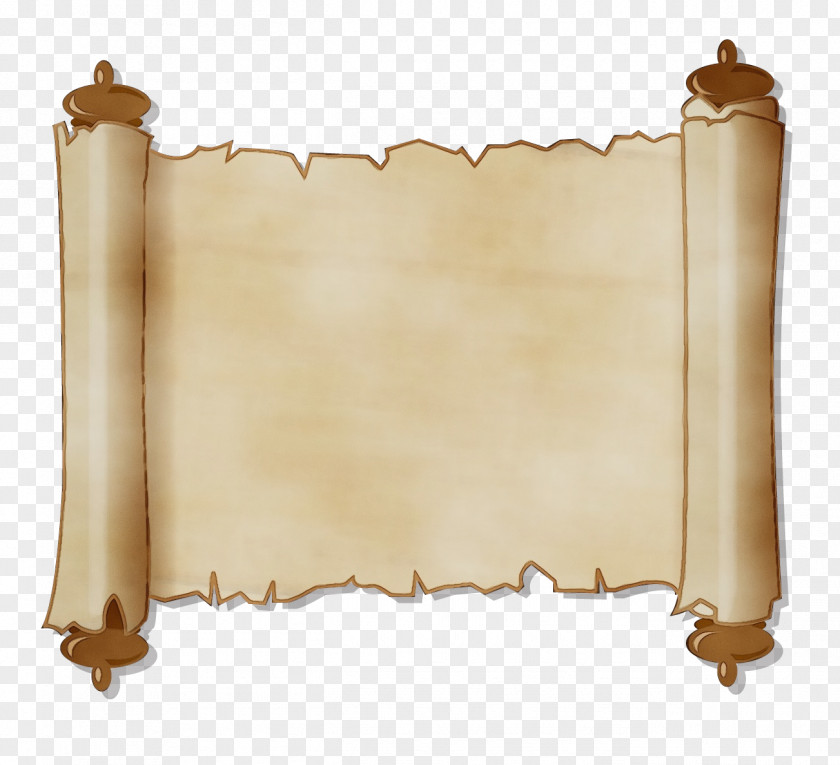 Brass Beige Scroll Background PNG