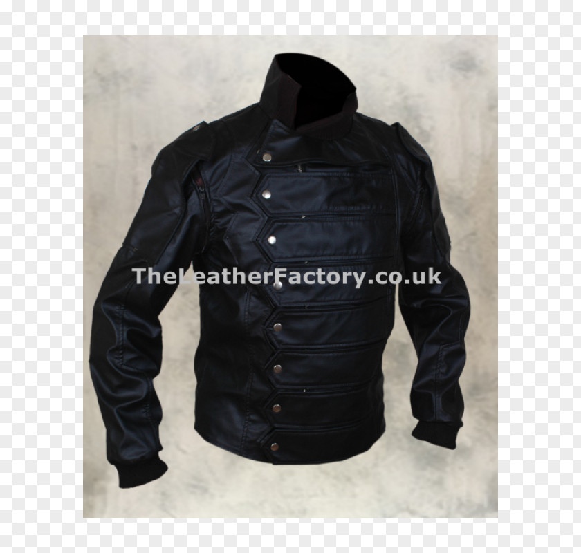 Bucky Barnes Leather Jacket PNG