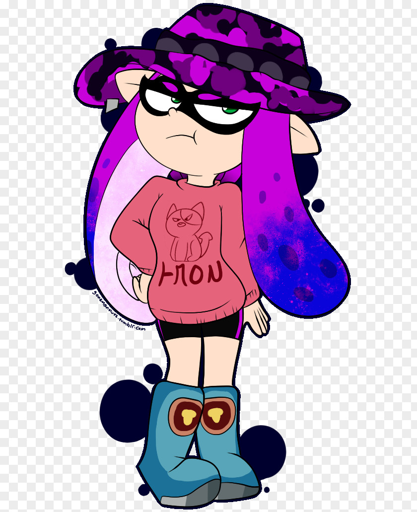 Drawing Of Squid Cartoon Headgear Character Clip Art PNG