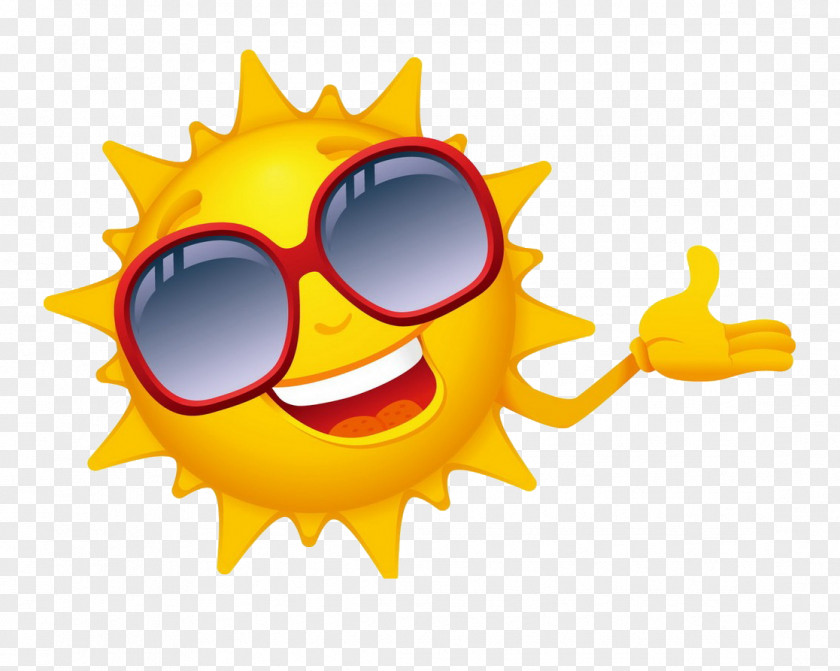 Sun Sunglasses Cartoon Drawing Clip Art PNG