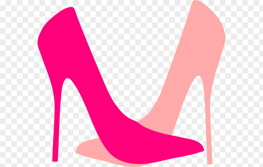 Clker Cliparts High-heeled Footwear Stiletto Heel Shoe Pink Clip Art PNG