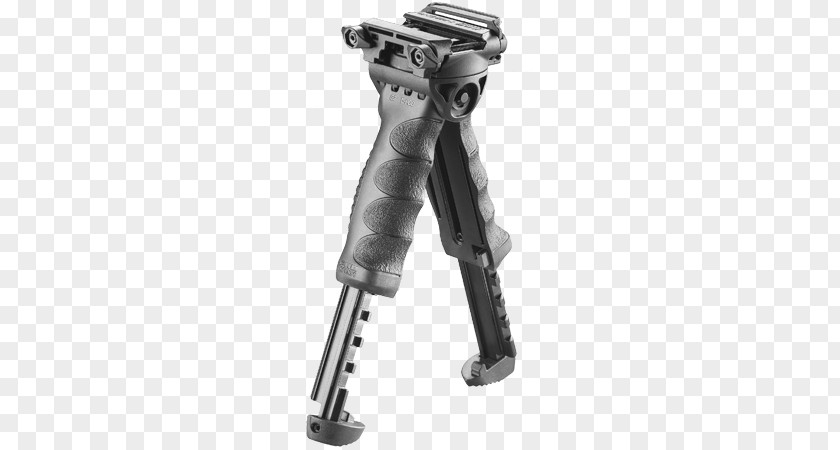Weapon Bipod Vertical Forward Grip Firearm Rail System Pod PNG