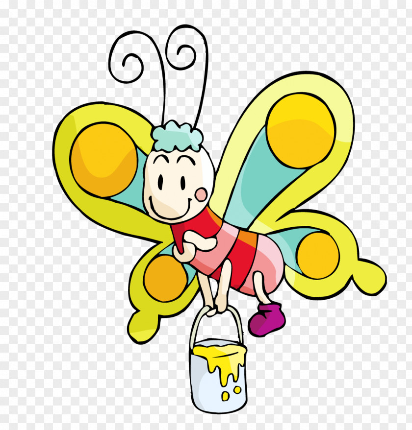 Butterfly Clip Art Image Insect Cartoon PNG