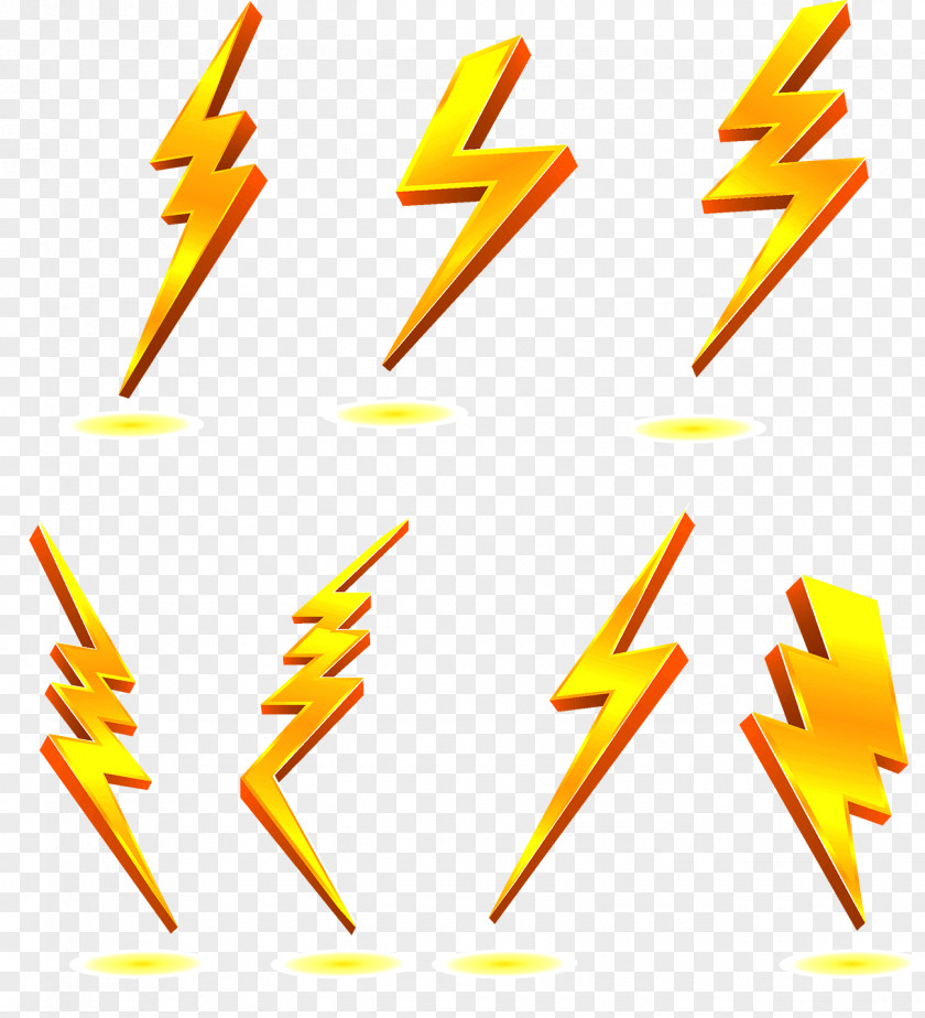 Lightning Strike Clip Art PNG