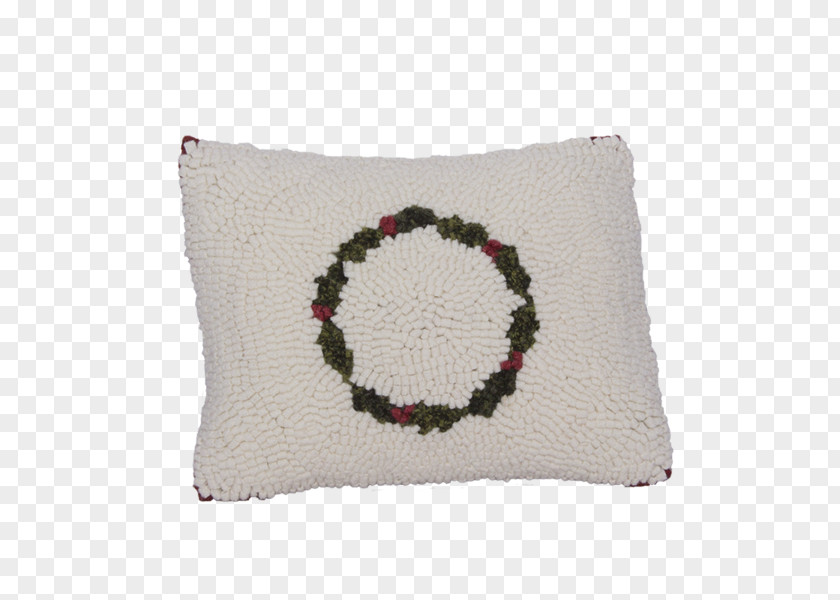 Pillow Throw Pillows Cushion Winter Wreath PNG